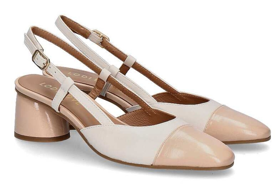 Pumps | Lodi Lodi Sling Pumps Rol4343 Vegas- Nero Beige