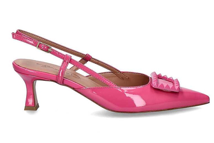 Pumps | Bianca Di Bianca Di Sling Pumps Vernice Fuxia Cuoio