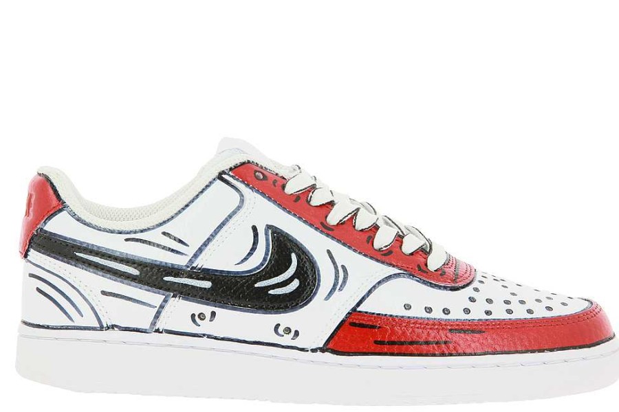 Sneakers | Ballo Da Sola Nike By Ballodasola Sneaker Court Vision Low Red Cartoons