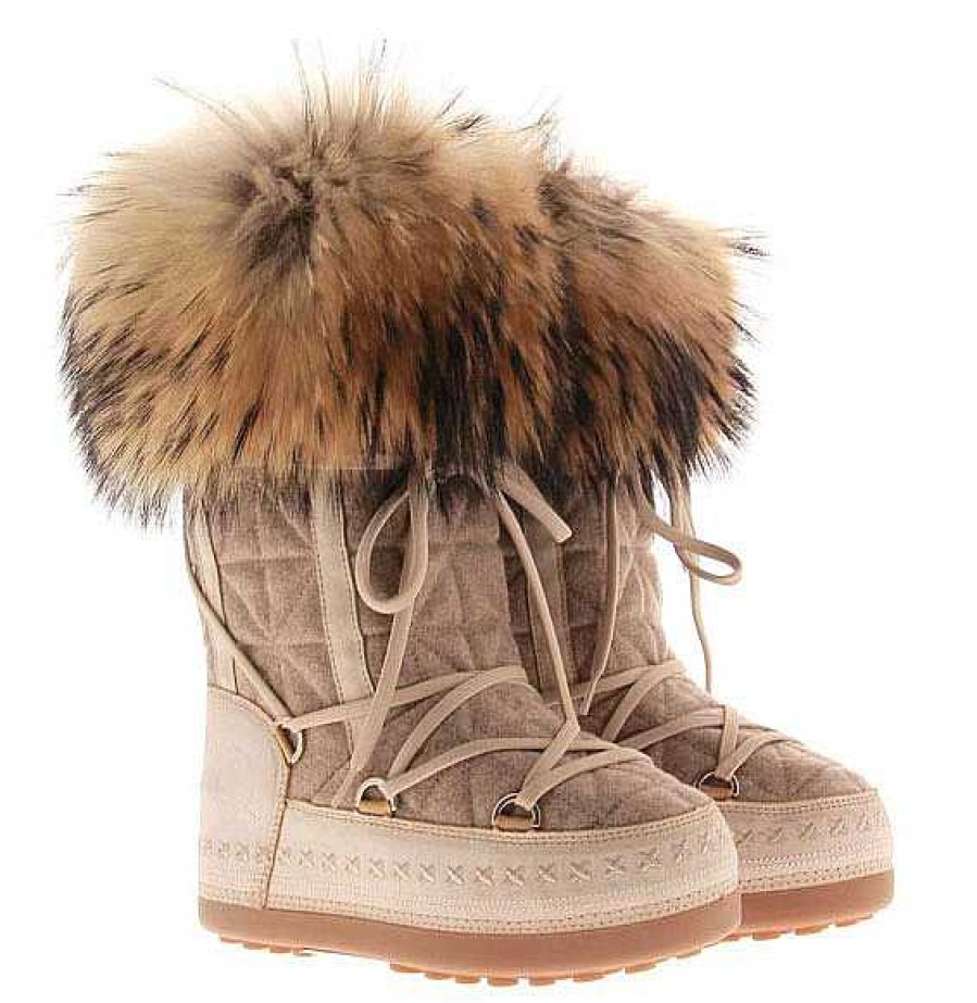 Warm Lining | Bogner Bogner Snowboots Cervinia 30 B Taupe