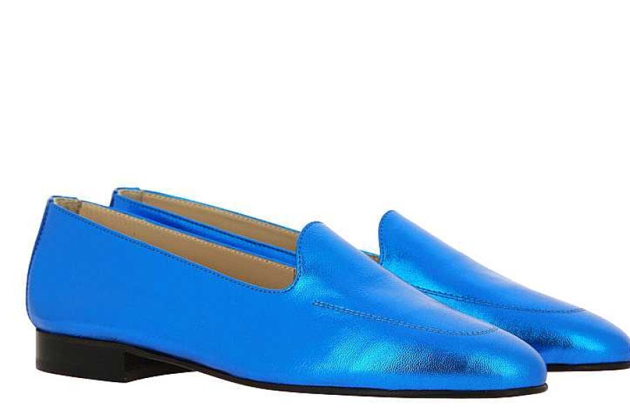 Flats | ScarpaRossa Scarparossa Slipper Benito Laminato Blue Royal