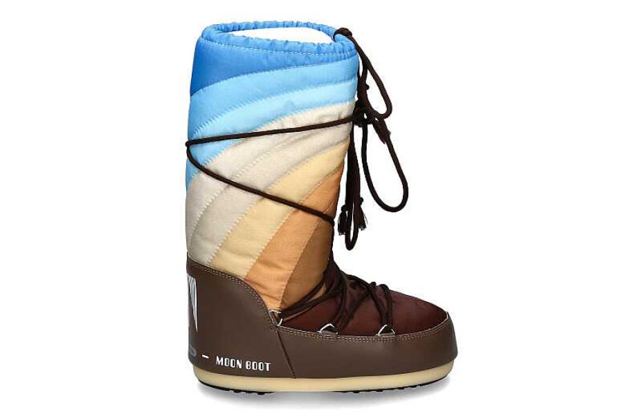 Booties | Moon Boot Moon Boot Snow Boots Icon Rainbow Shitake Brown Blue