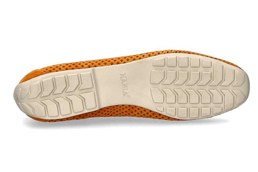 Ballet Flats | Mania Mania Ballerina Lilly Perforato Camoscio Orange