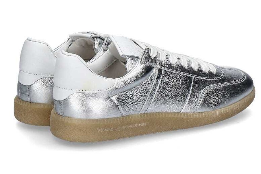 Sneakers | Kennel und Schmenger Kennel & Schmenger Sneaker Crack Calf- Silver/ Bianco