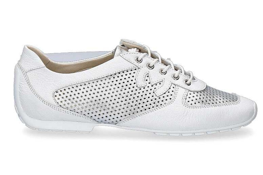 Sneakers | Mania Mania Sneaker Liro Laminato Bianco Argento