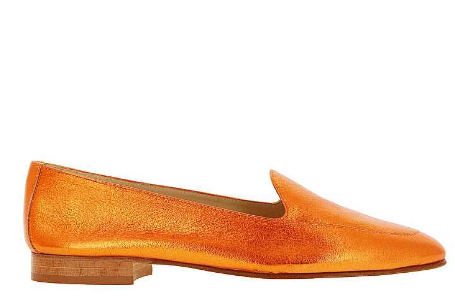 Flats | ScarpaRossa Scarparossa Slipper Benito Laminato Arancio