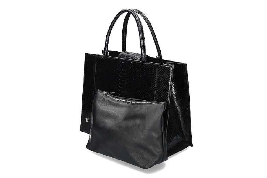 Hand Bags | Ghibli Ghibli Shopper Pitone Black 545