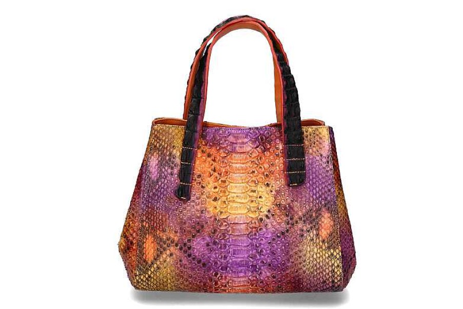 Hand Bags | Silvano Biagini Biagini Shopper Pitone Multicolor Cocco