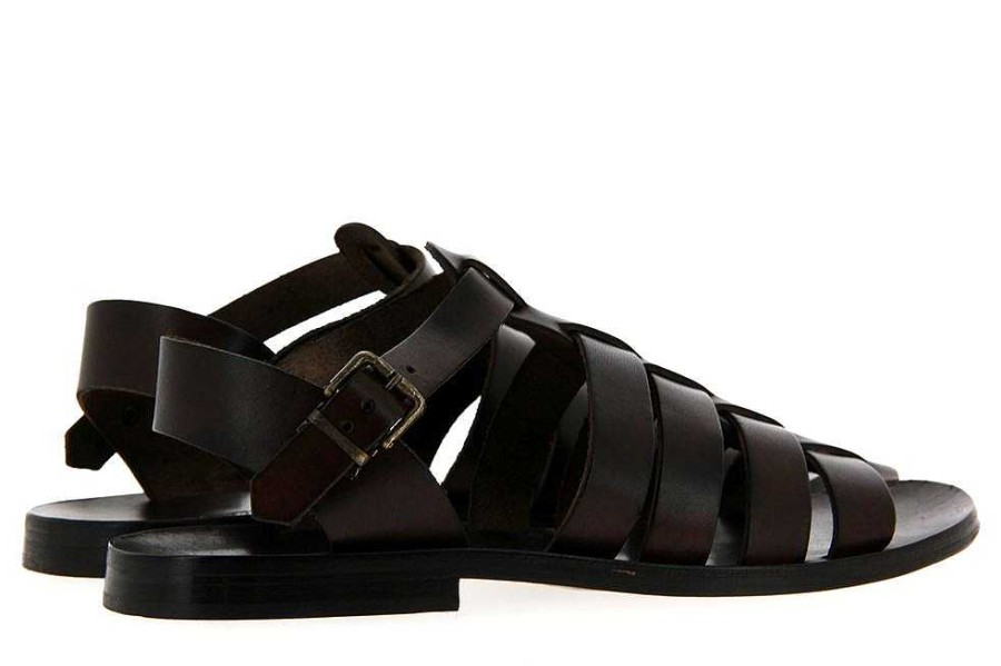 Sandals | Emozioni Emozioni Gladiator Sandals Leather Dark Brown 412