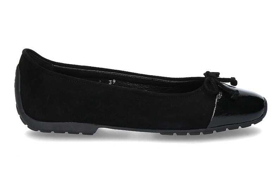 Ballet Flats | Mania Mania Ballerina Piuma Nero Camoscio Nero