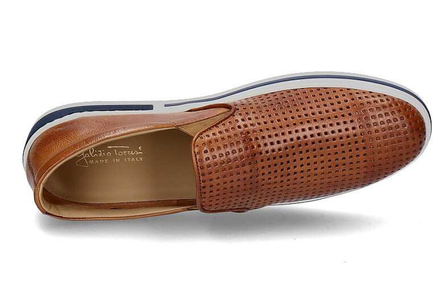 Loafers | Galizio Torresi Galizio Torresi Slipper Gomma Buffalo Cognac