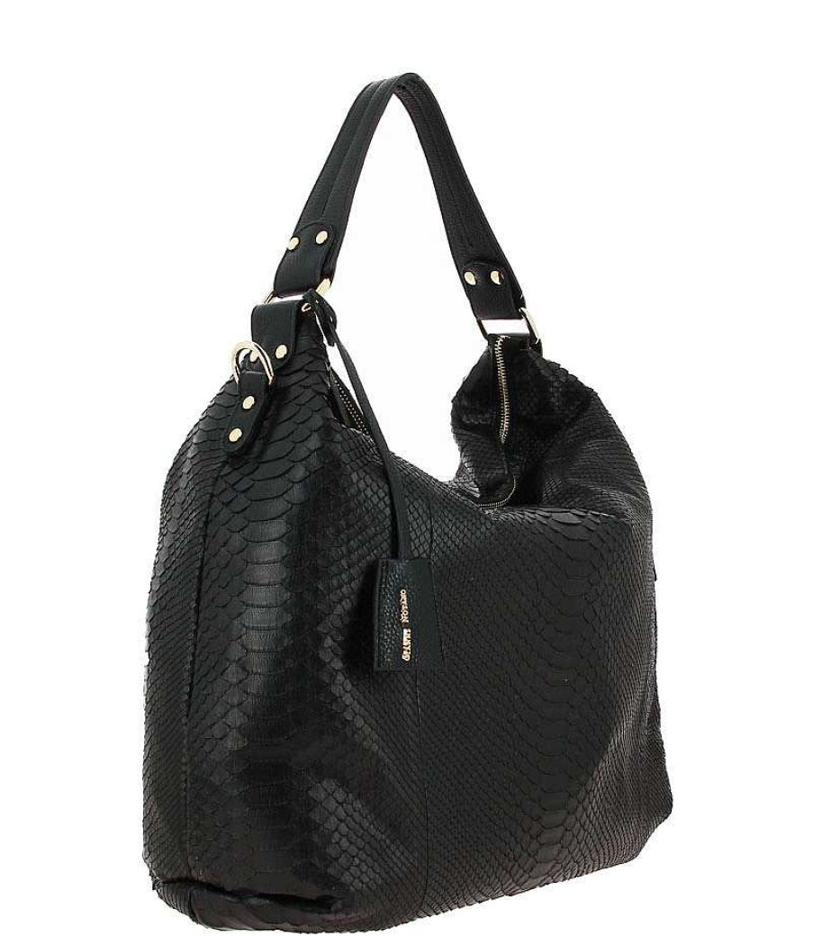 Hand Bags | Carol J. Carol J. Bag Pitone 702 Nero