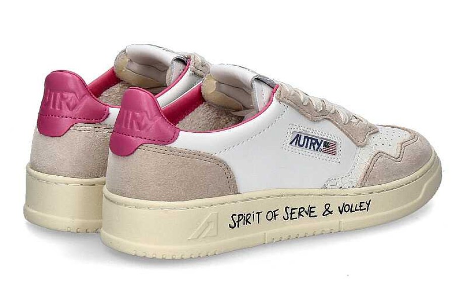 Sneakers | Autry Autry Women'S Sneaker Medalist Volley Vy04- White/Sand/Pink