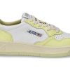 Sneakers | Autry Autry Women'S Sneaker Medalist Leather Wb36- White/Lime