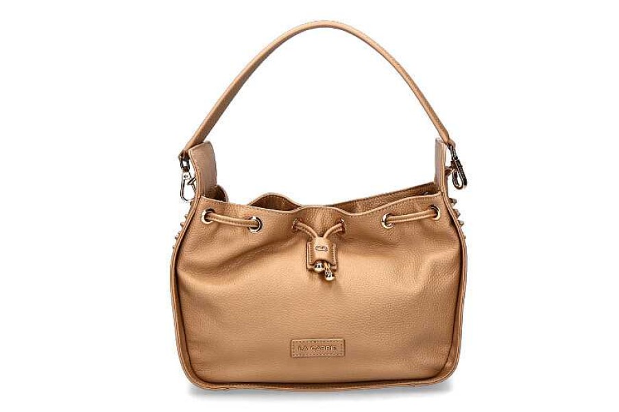 Hand Bags | La Carrie La Carrie Pouch Bag Tumbled Leather Beige