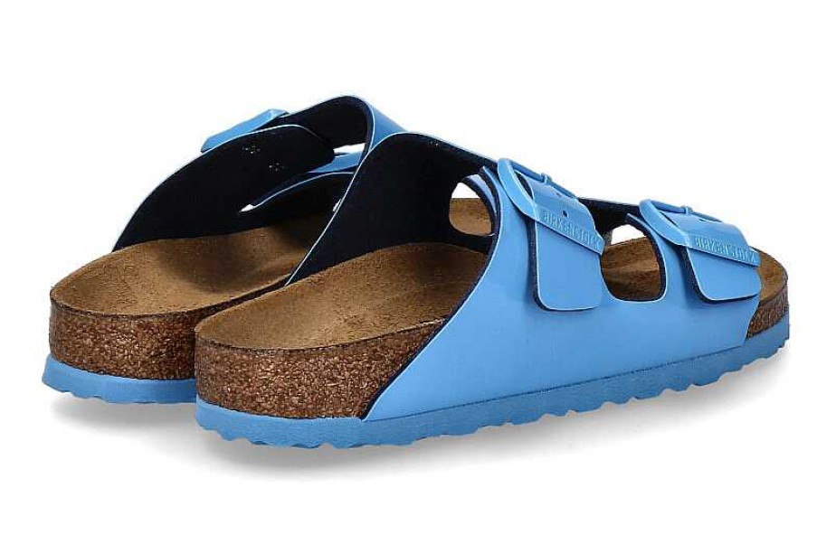 Mules | Birkenstock Birkenstock Mules Arizona Sky Blue Patent Schmal- Blau