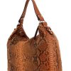 Hand Bags | Carol J. Carol J. Bag Python Dollaro Cuoio