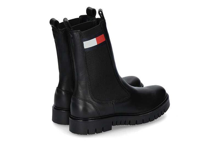 Booties | Tommy Hilfiger Tommy Hilfiger Women'S Boots Long Chelsea Black- Black