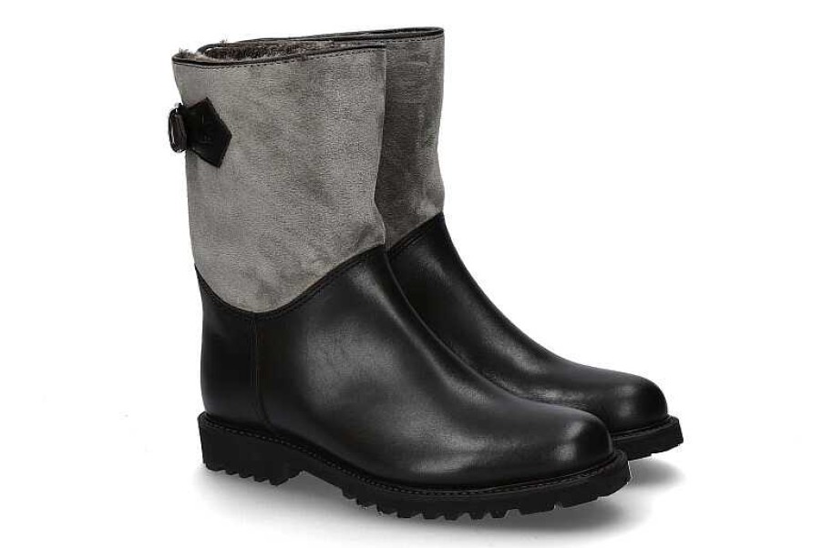 Warm Lining | Ludwig Reiter Ludwig Reiter Ankle Boots Lined Sennerin Mocca Velours Olivegrey