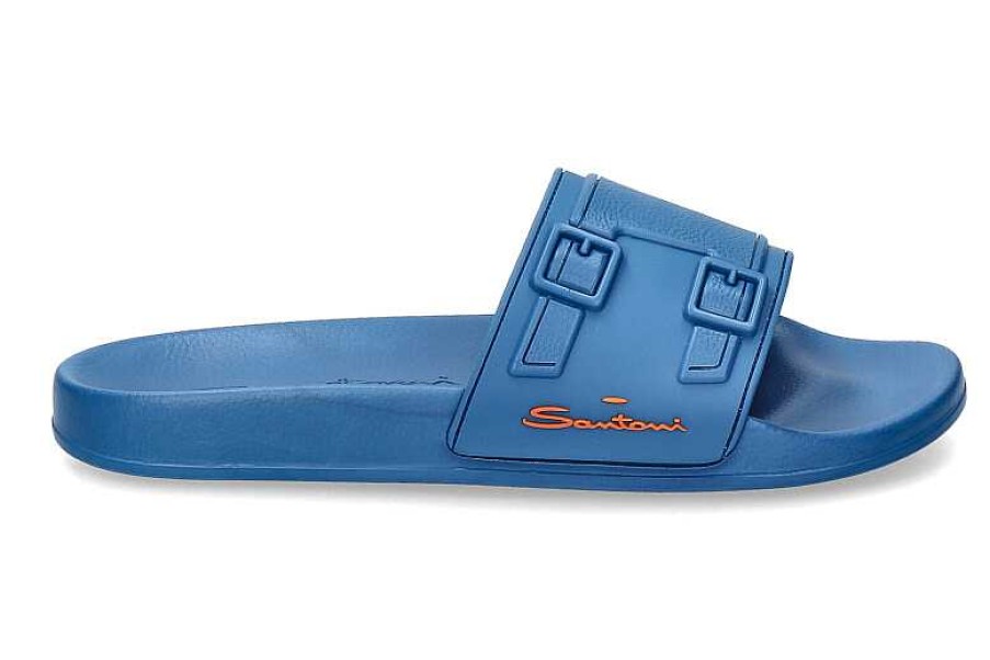 Mules | Santoni Santoni Mules Azurblau