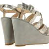 Sandals | Unisa Unisa Wedge Sandal Muan Silver Suede Grey | 38 | 2839 00053Sp38