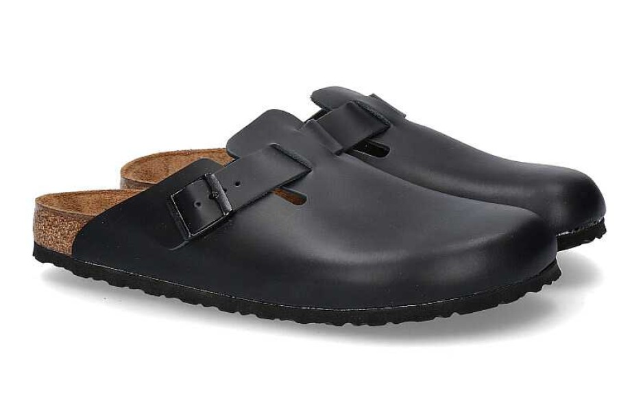 House Slippers | Birkenstock Birkenstock Clogs Boston Schmal Naturleder Black