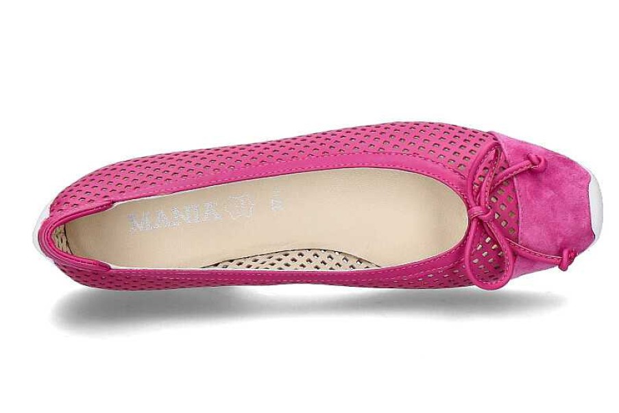 Ballet Flats | Mania Mania Ballerina Perforato Camoscio-Pink