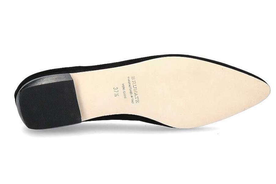 Ballet Flats | Brunate Brunate Slipper Flex Camoscio Nero