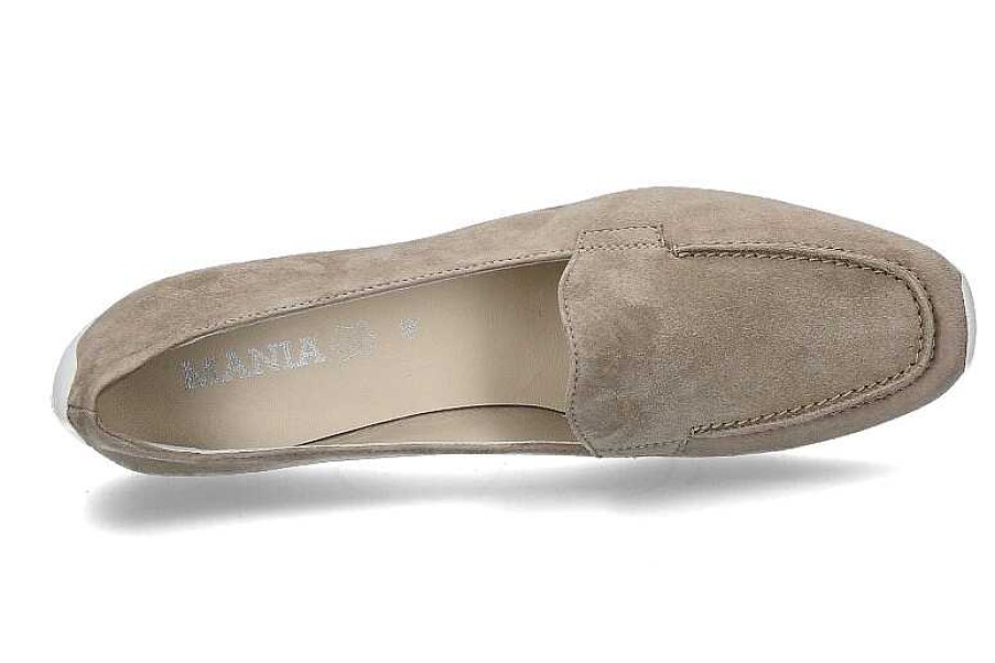 Flats | Mania Mania Slipper Camoscio 2403 Stone