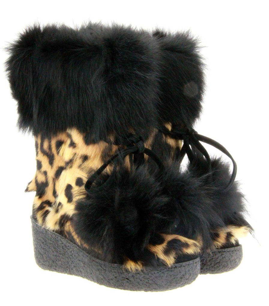 Warm Lining | Diavolezza Diavolezza Fur Boots Lapin Leopardo