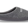 House Slippers | Tommy Hilfiger Tommy Hilfiger Men'S House Shoes Warm Felt -Dark Ash