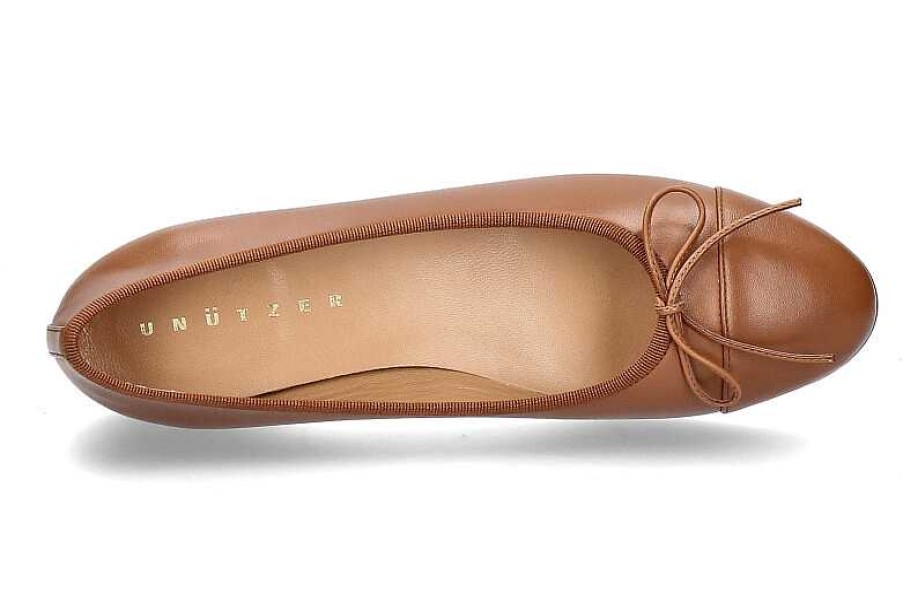 Ballet Flats | Unützer Unutzer Ballerina 963 Nappa 48- Chestnut