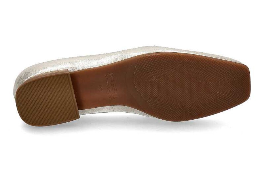 Flats | Hassia Hassia Loafer Napoli H-Weite Gloss- Platin