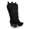 Boots | Alma en pena Alma En Pena Cowboy Boots Crosta Black Strass- Schwarz