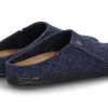 House Slippers | Birkenstock Birkenstock House Shoes For Men Zermatt Normal- Dark Blue