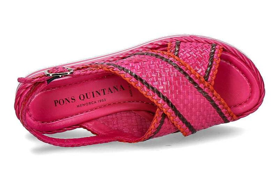 Sandals | Pons Quintana Pons Quintana Plateau-Sandale Milan- Lirio Pink/ Blanco