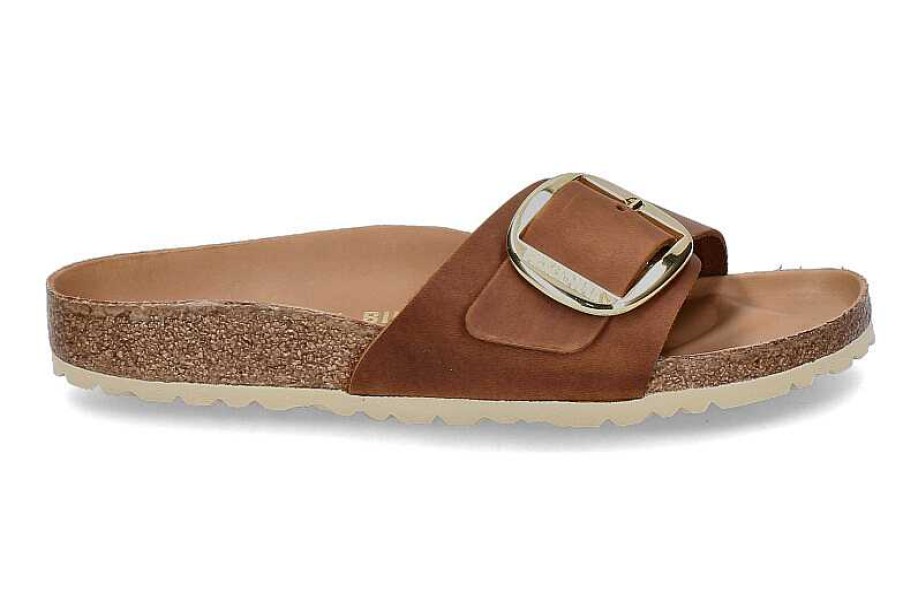 House Slippers | Birkenstock Birkenstock Mules Schmal Madrid Big Buckle Cognac