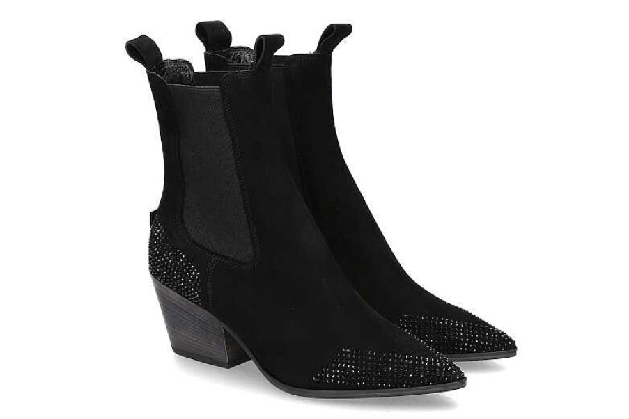 Booties | Kennel und Schmenger Kennel & Schmenger Cowboy Bootie Dallas Black- Schwarz