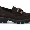 Flats | Luca Grossi Luca Grossi Loafer Camoscio Dark Brown