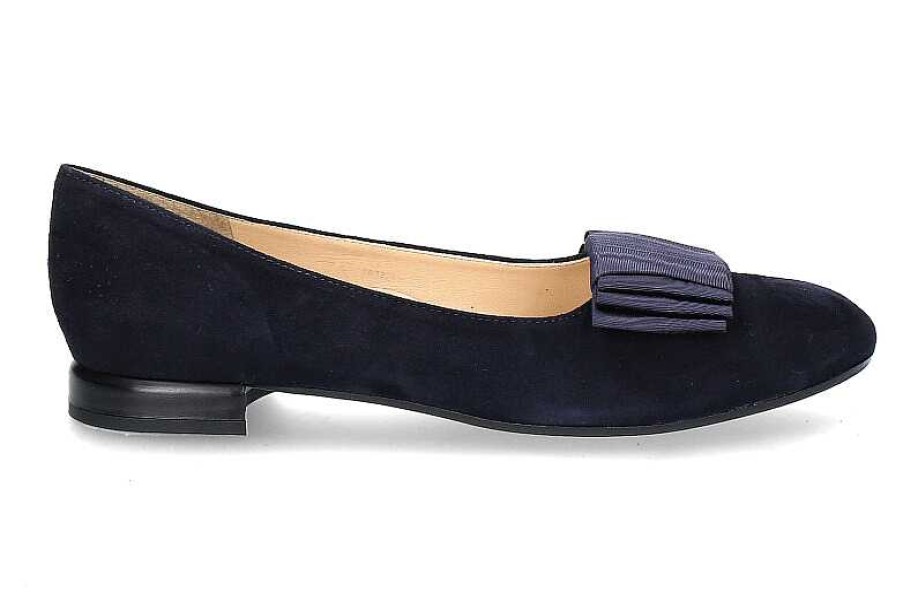 Flats | Brunate Brunate Slipper Flex Camoscio Blu Moire Nero