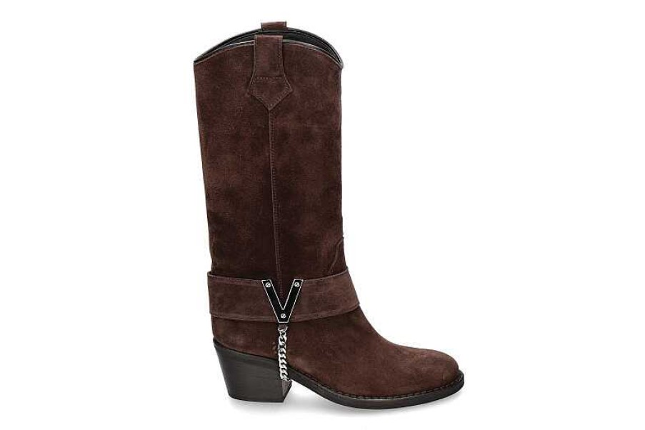 Boots | Via Roma 15 Via Roma 15 Cowboy Boots 4004 Psyke- Dunkelbraun