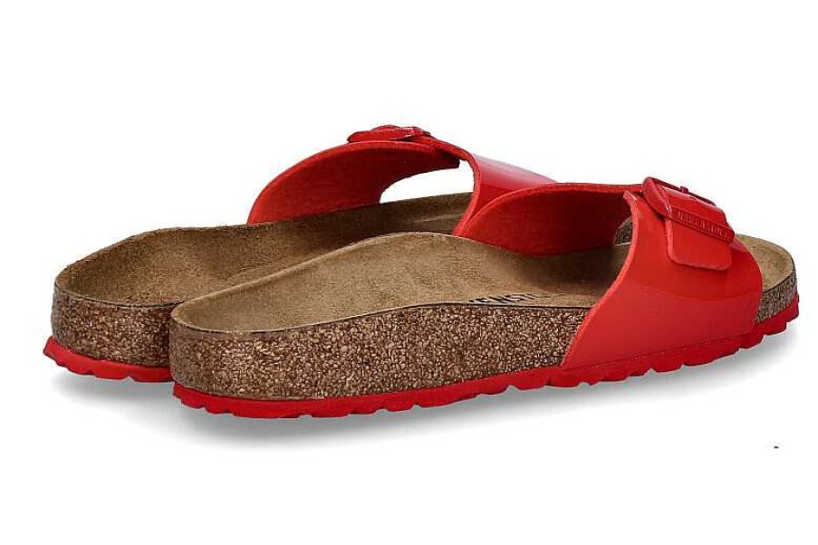 Mules | Birkenstock Birkenstock Mules Schmale Weite Madrid Patent Cherry