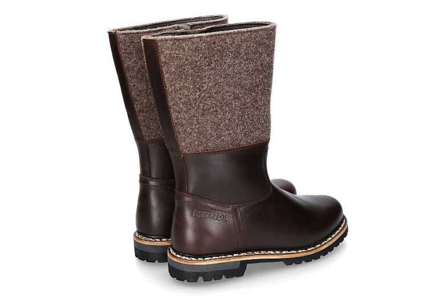 Warm Lining | Meindl Meindl Men'S Boots With Lambskin Lining Filzmoos- Dunkelbraun