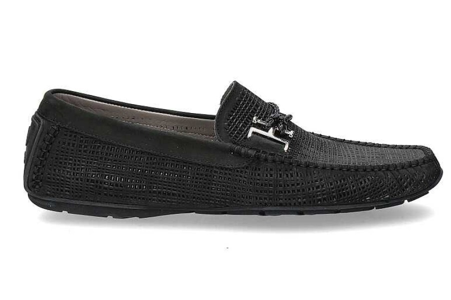 Moccasins | Aldo Brue Aldo Brue Moccasin Nabuk Soft Nero Acc