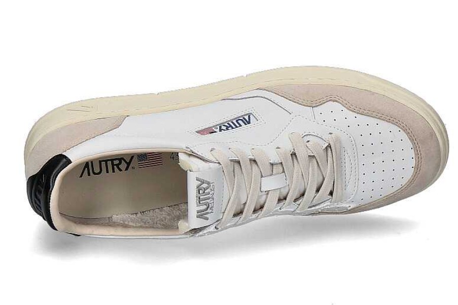 Sneakers | Autry Autry Men'S Sneaker Medalist Leather Suede Ls21- White/Blue