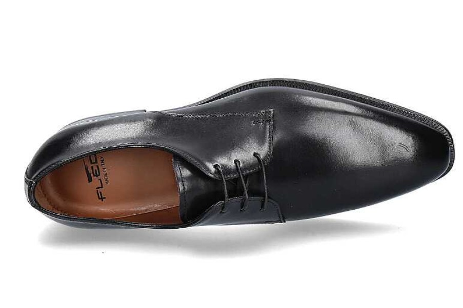 Oxfords | Flecs Flecs Derby Lace-Up Crust Nero