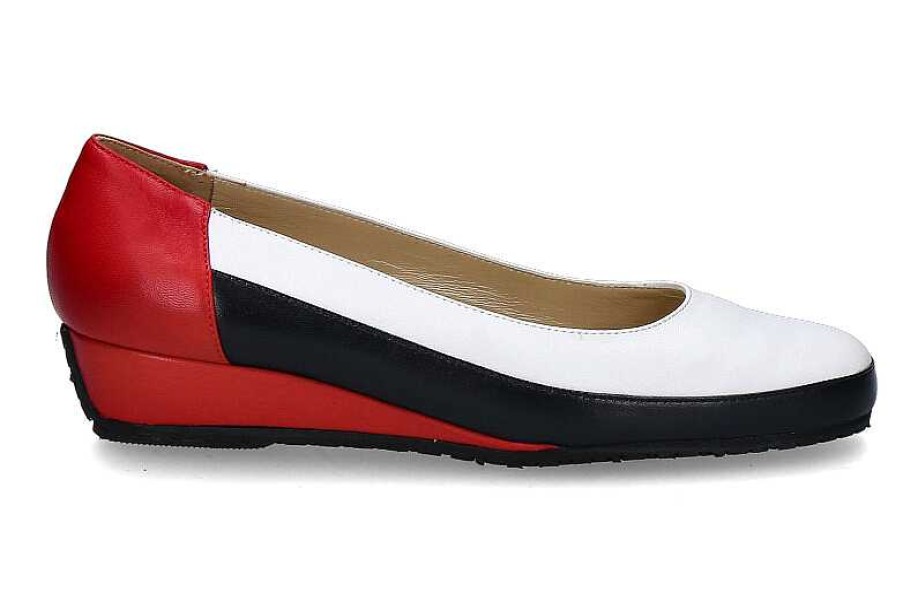 Flats | Bagnoli Bagnoli Slipper "Bianco Rosso Blu"