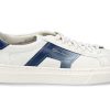 Sneakers | Santoni Santoni Men'S Sneaker Gloria Double Buckle- Weiss/ Blau