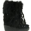 Warm Lining | Diavolezza Diavolezza Fur Boots Black Fox Swarovski