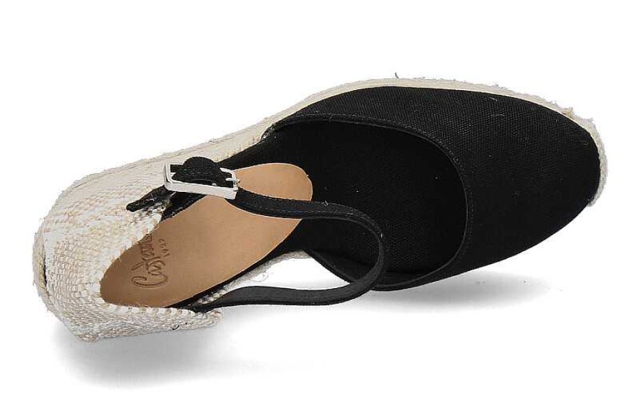 Espadrilles | Castaner Castaner Wedge Sandals Carol Negro